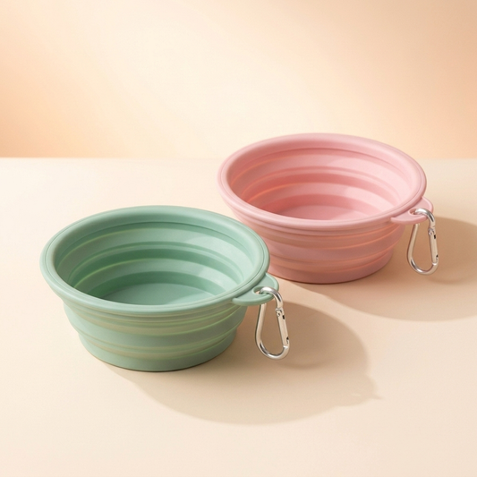 Collapsible Silicone Travel Bowls (2-Pack)