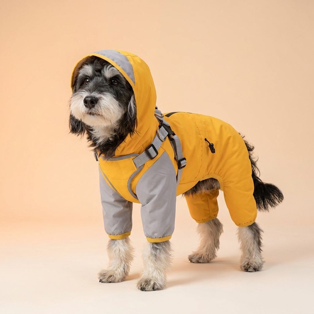 All-Weather 4-Leg Dog Raincoat