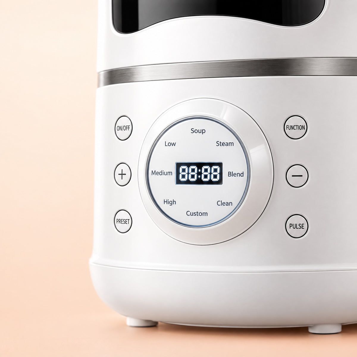 Kiba Kitchen control dial with timer display and mode labels
