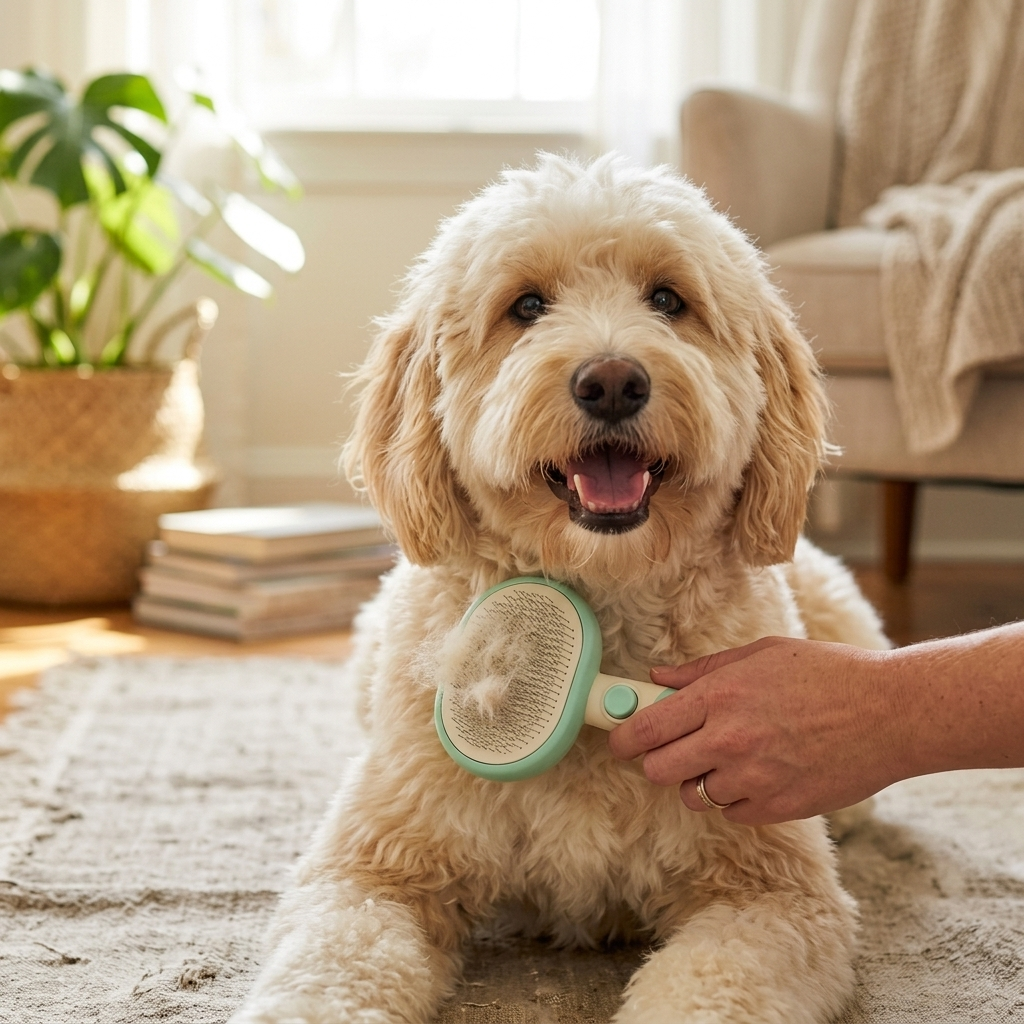Self-Cleaning Slicker Deshedding Brush