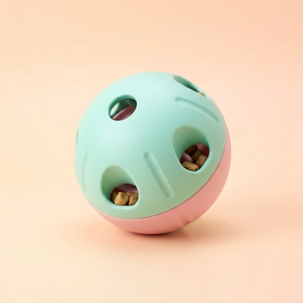 Interactive Treat-Dispensing Puzzle Ball detail