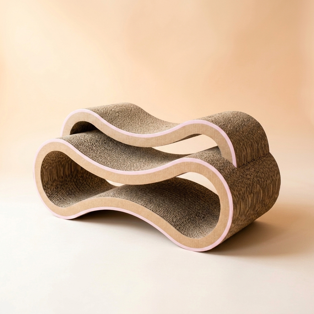 Tri-Level Cat Scratcher Lounge detail