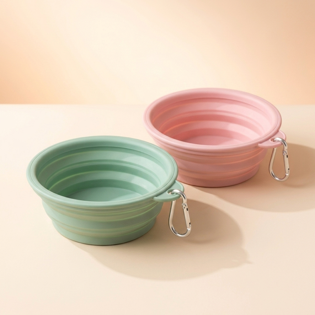 Collapsible Silicone Travel Bowls (2-Pack) detail