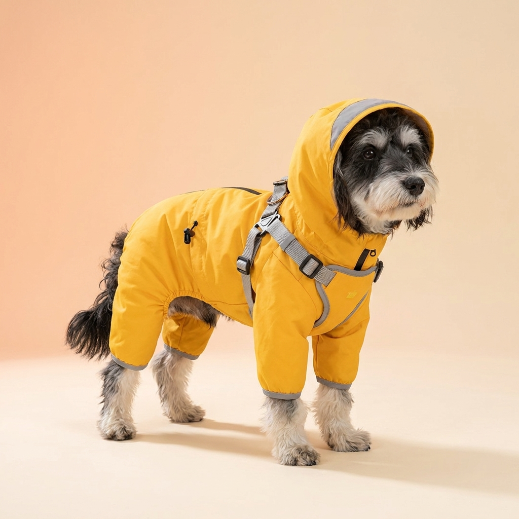 All-Weather 4-Leg Dog Raincoat