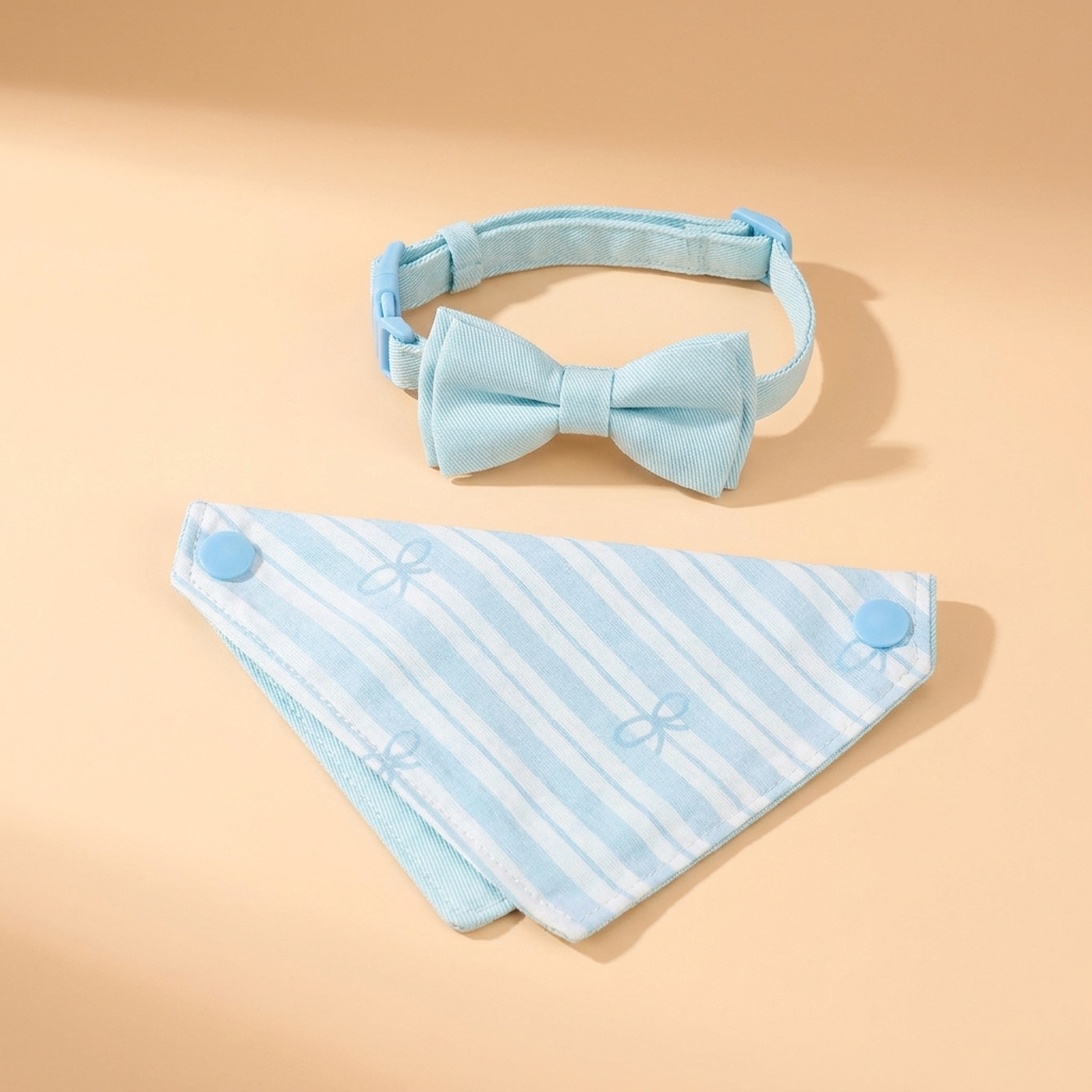 Sailor Bandana & Bow-Tie Collar Set