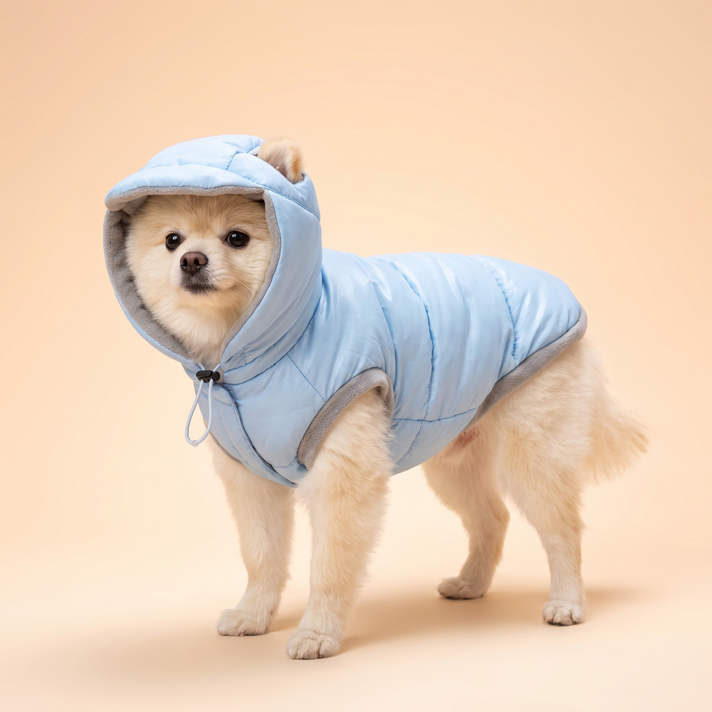 Sky Puffer Hooded Dog Coat