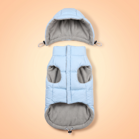 Sky Puffer Hooded Dog Coat