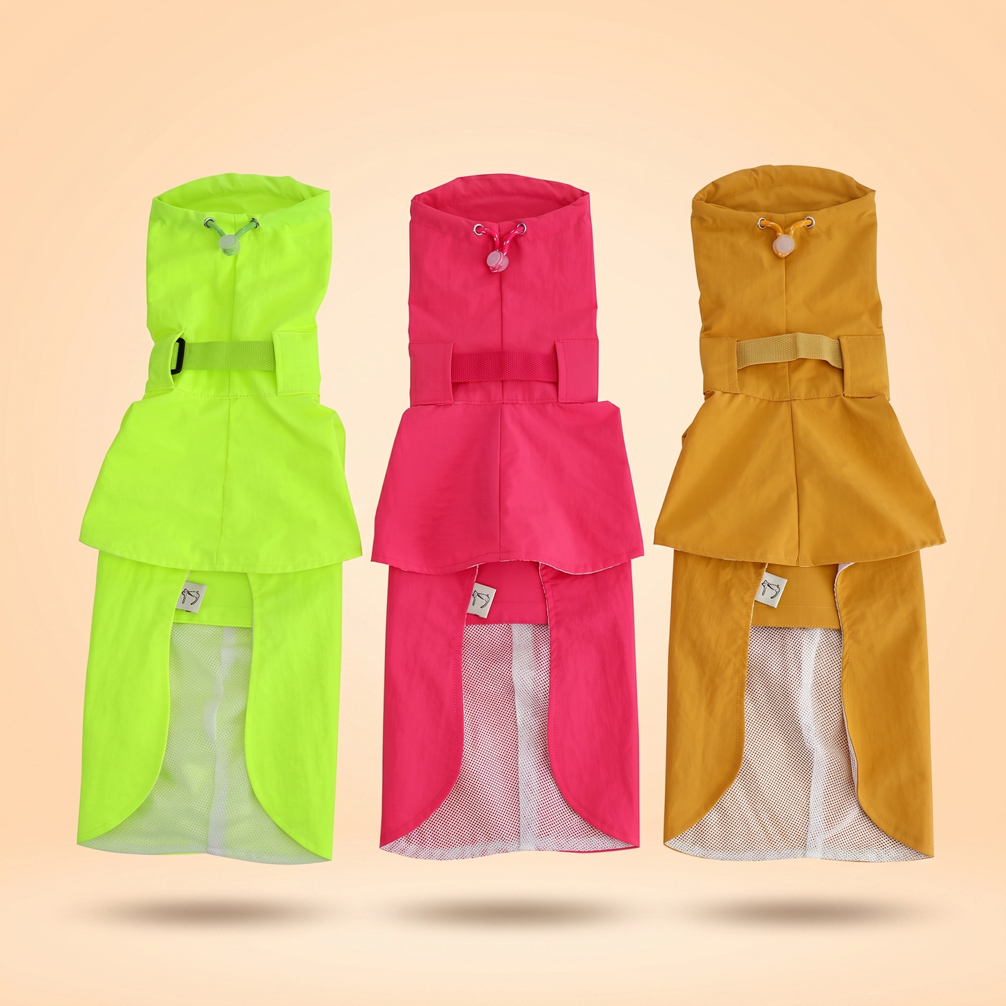Featherlight Hooded Dog Rain Cape